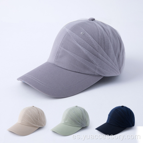 Gorra de béisbol de 6 paneles de algodón estilo francés